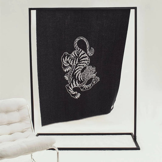 The Voodoo Reversible 100% Baby Alpaca Throw by Blacksaw