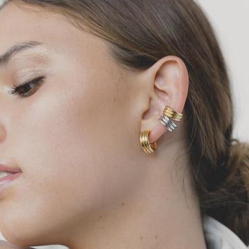 Waya Triple Hoop Earrings by Soko