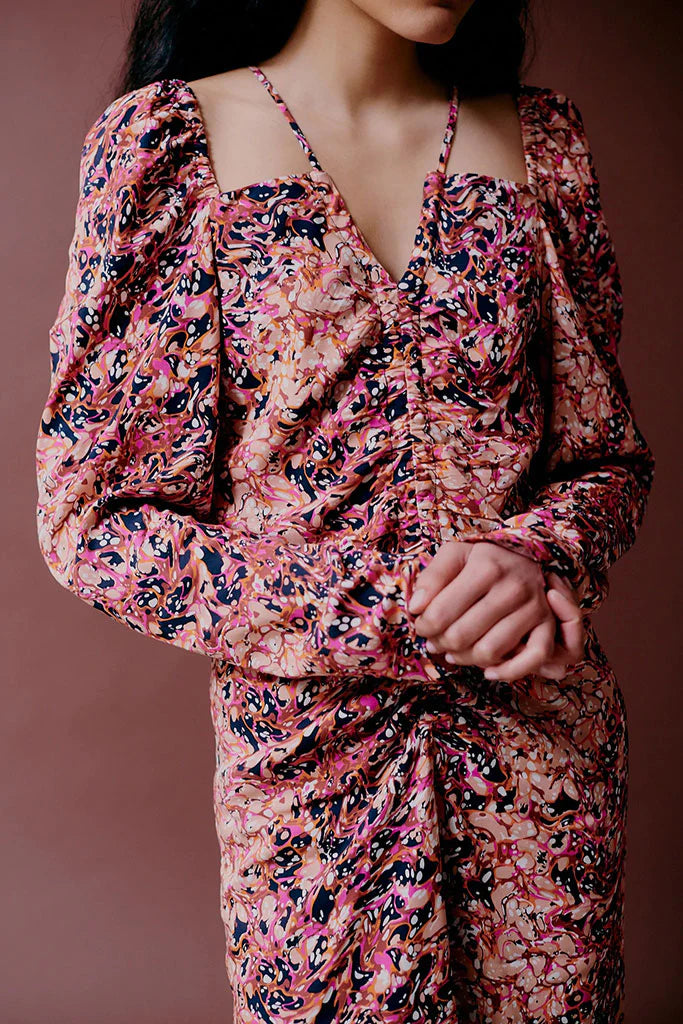 Sara Dress - Fuschia Bronze by Hofmann Copenhagen