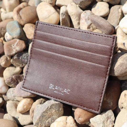 Vegan Card Holder Brown - Apple Skin by Blanlac