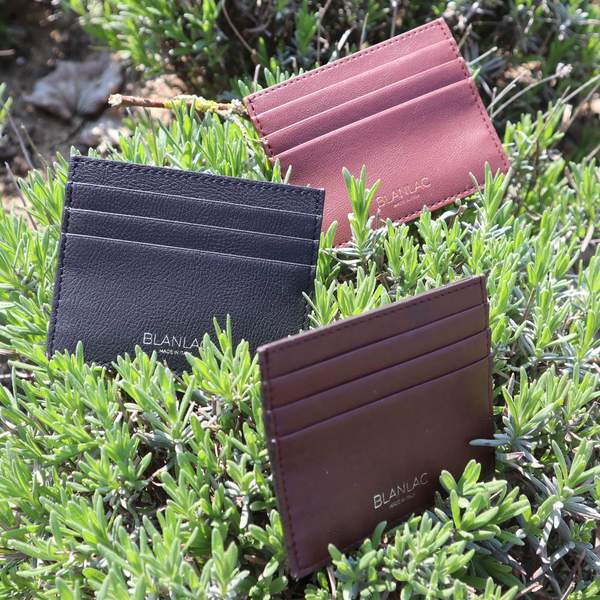 Vegan Card Holder Brown - Apple Skin by Blanlac