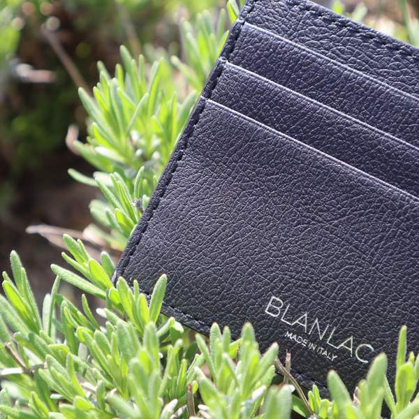 Vegan Card Holder Black - Apple Skin by Blanlac