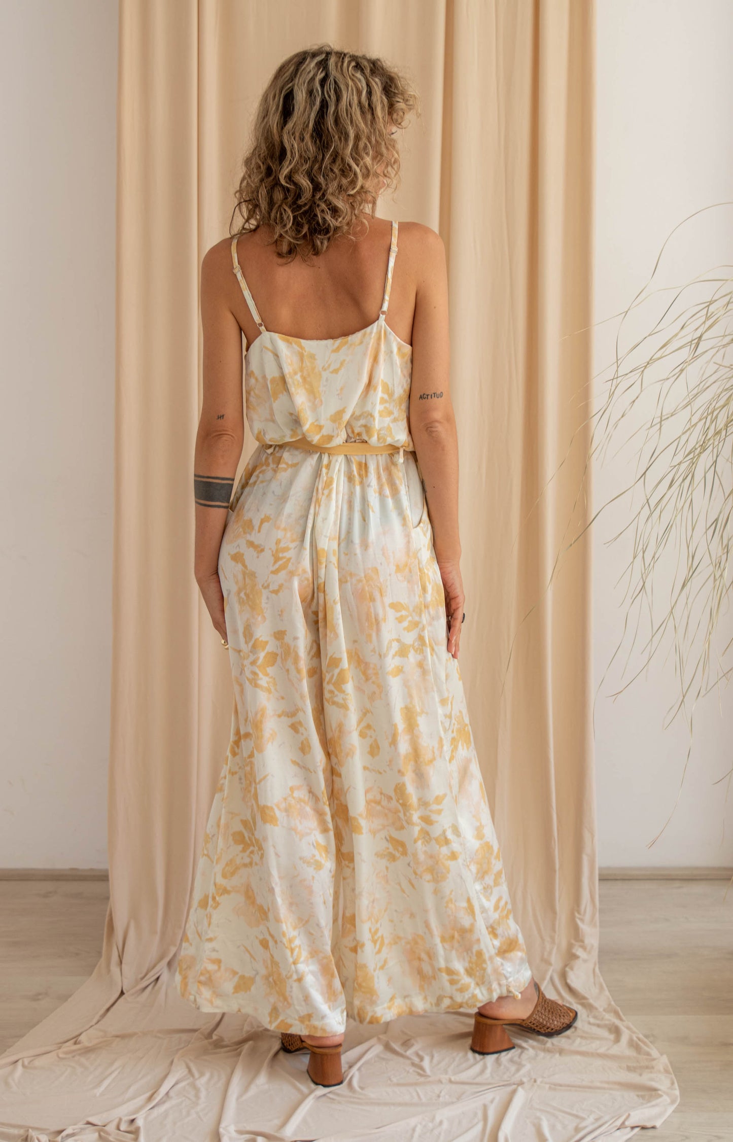 Vanilla Print Ecovero Jumpsuit by Cossac