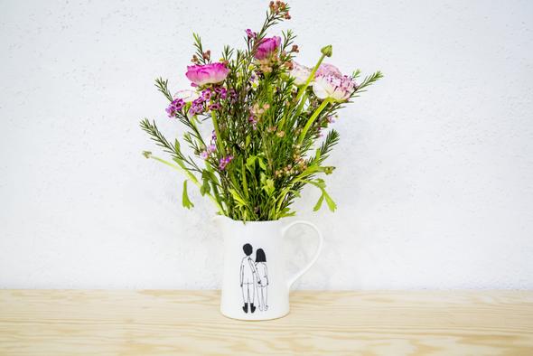 Jug Naked Couple Back by Helen B