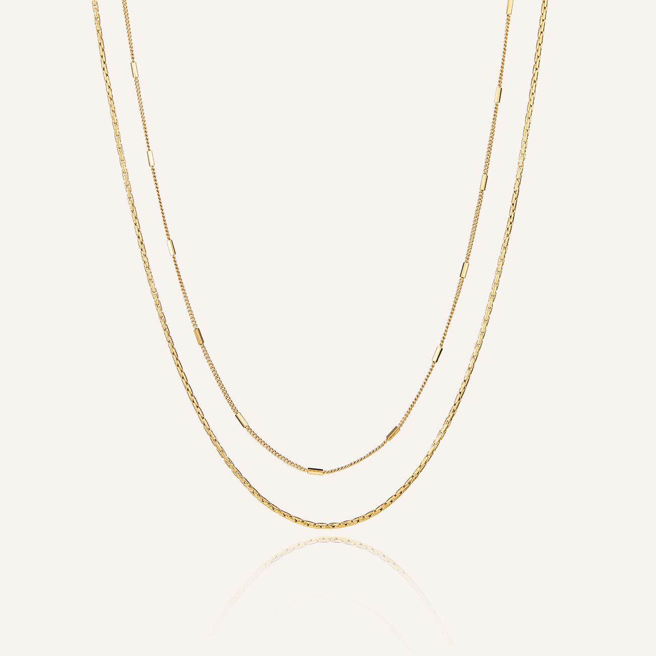 Surfside Duo Chain Gold by Jenny Bird