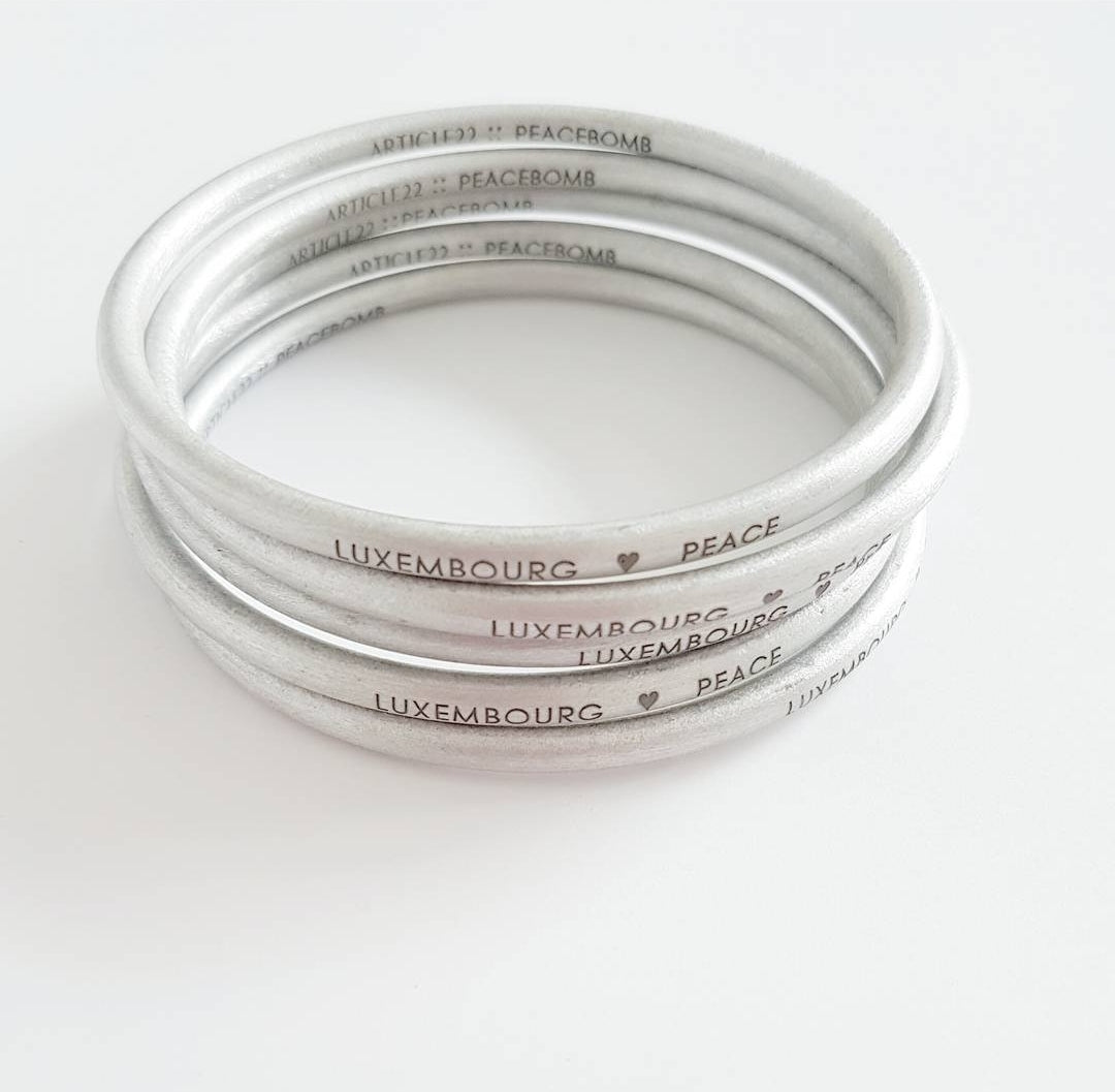 Luxembourg Peacebomb Bangle by Article 22