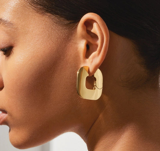 Mega Cushion Hoops Gold by Jenny Bird