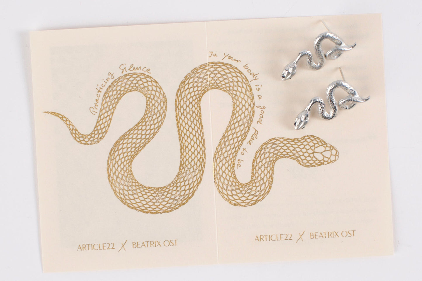 Sapphire Snake Earrings by Article 22