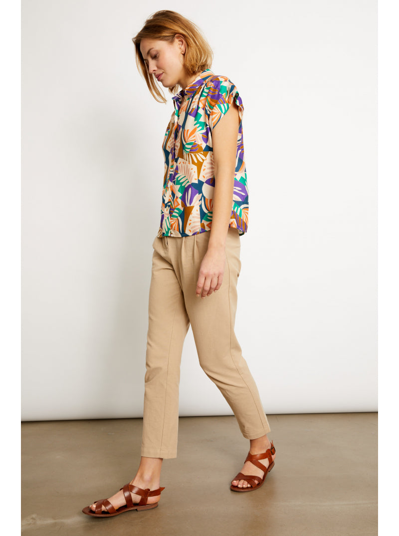 Pralin Blouse - Print Fragomen by Ekyog