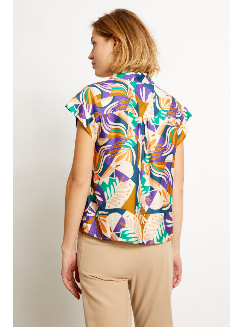 Pralin Blouse - Print Fragomen by Ekyog