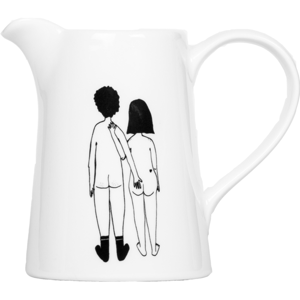 Jug Naked Couple Back by Helen B