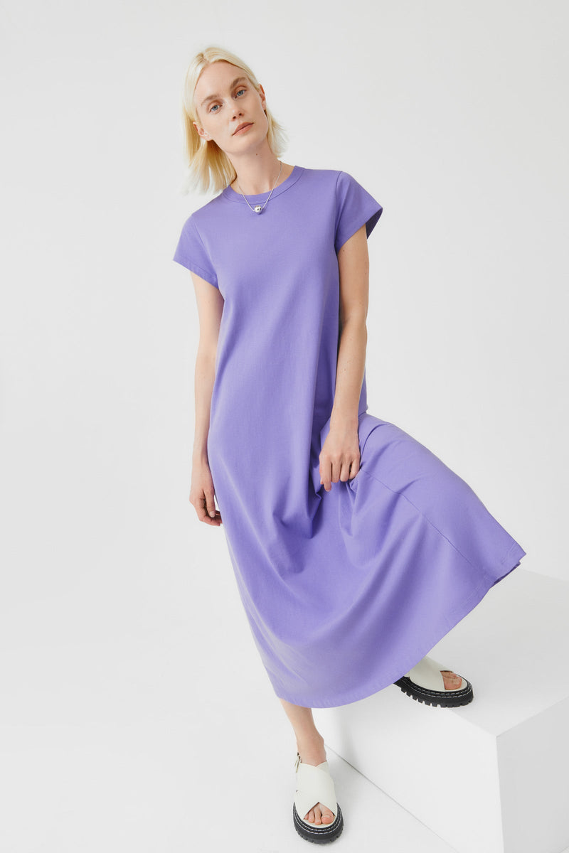 Cap Sleeve Dress Violet by Kowtow