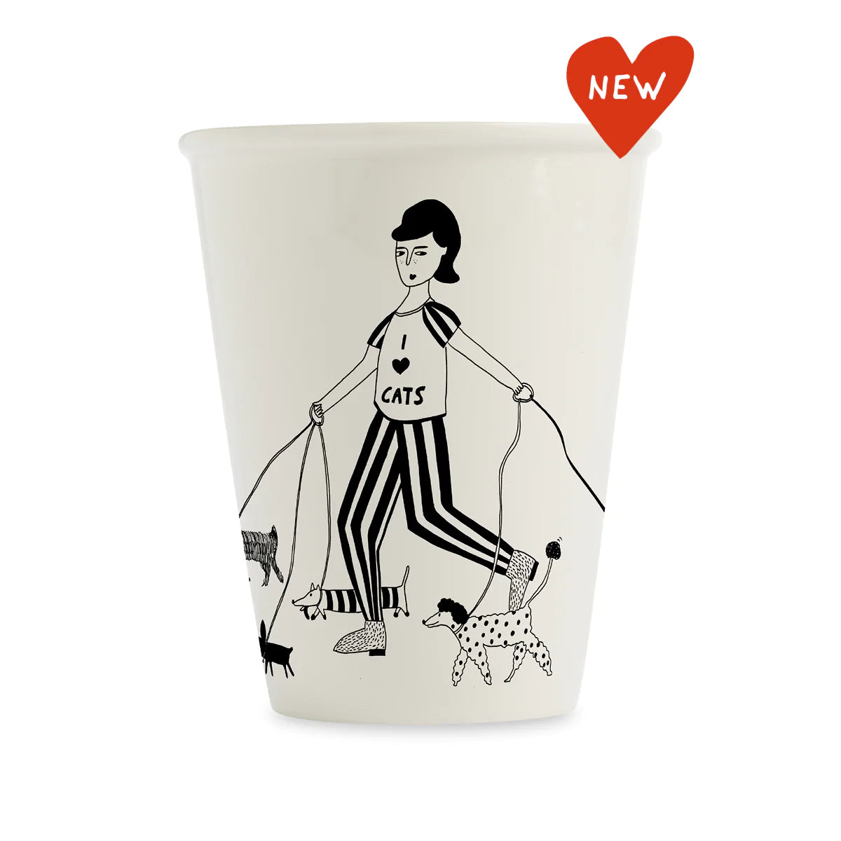 Cup I love Cats by Helen B