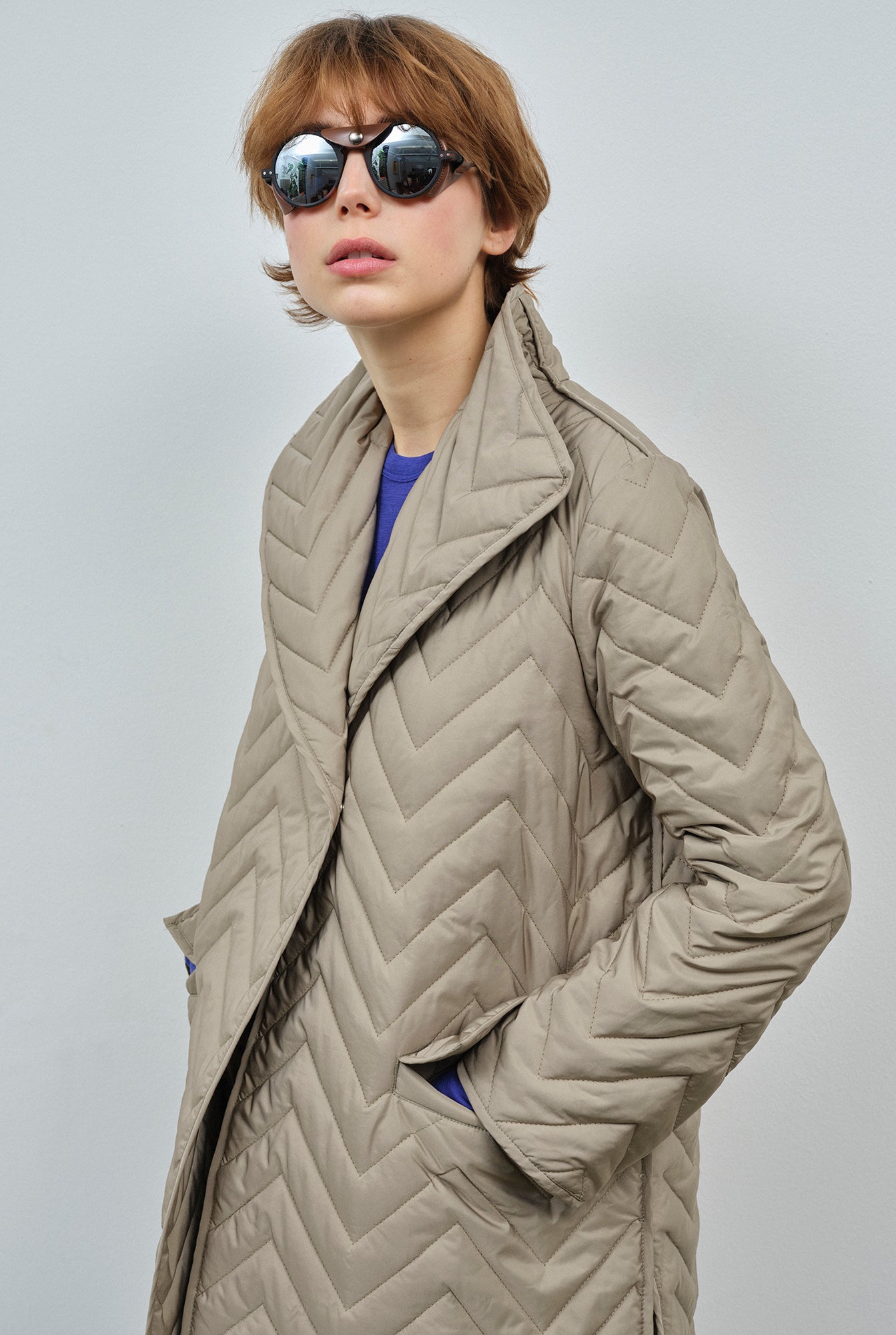 Dafni Quilted Coat Pale Olive by Embassy of Bricks and Logs