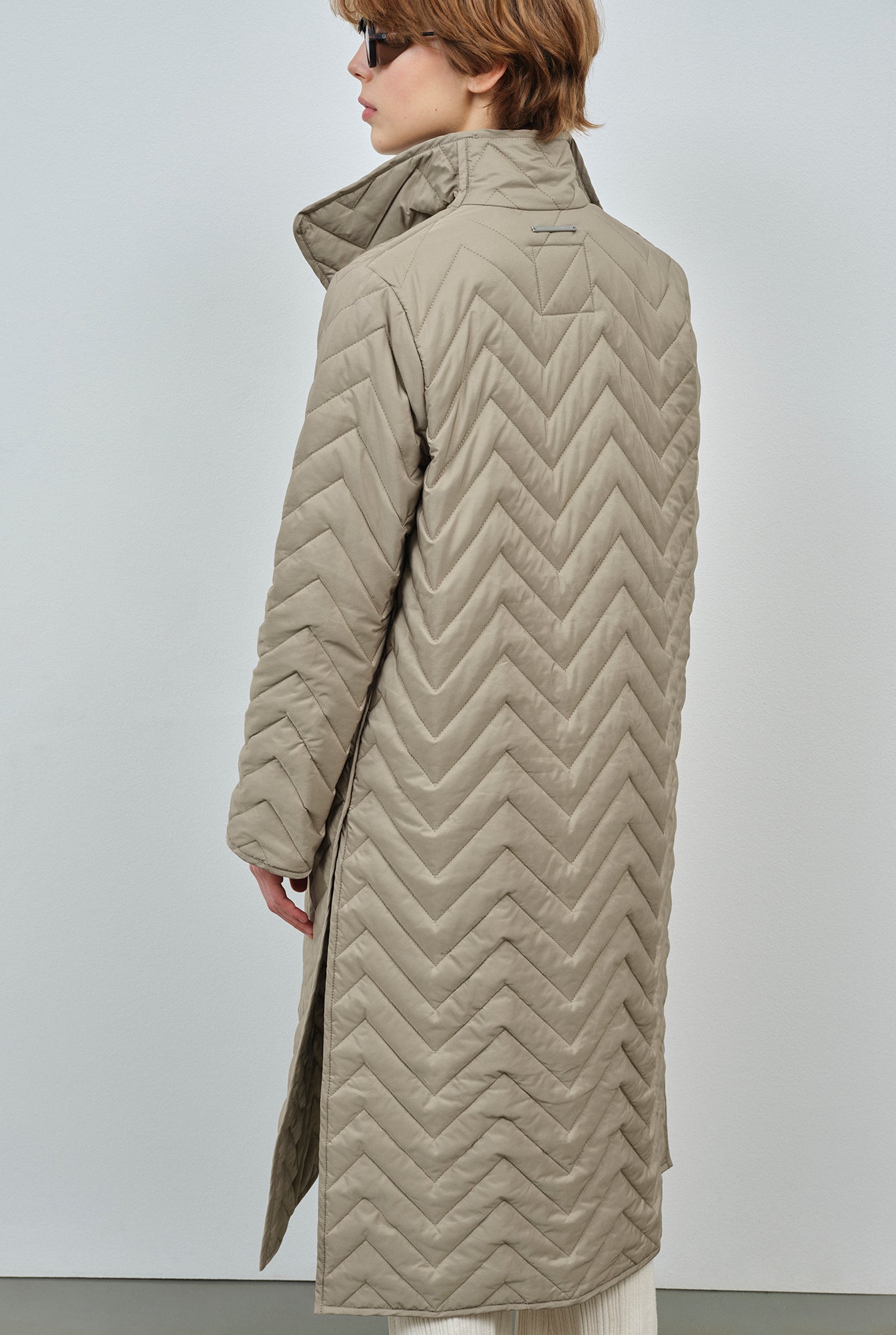 Dafni Quilted Coat Pale Olive by Embassy of Bricks and Logs