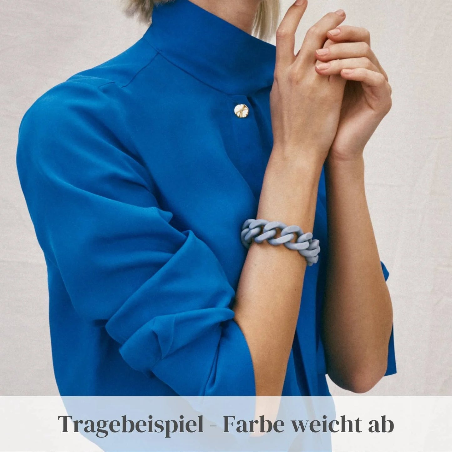 Flat Chain Bracelet - Matt Dark Olive by Vanessa Baroni