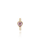 Crystal Love Earring Amethyst by T.I.T.S.