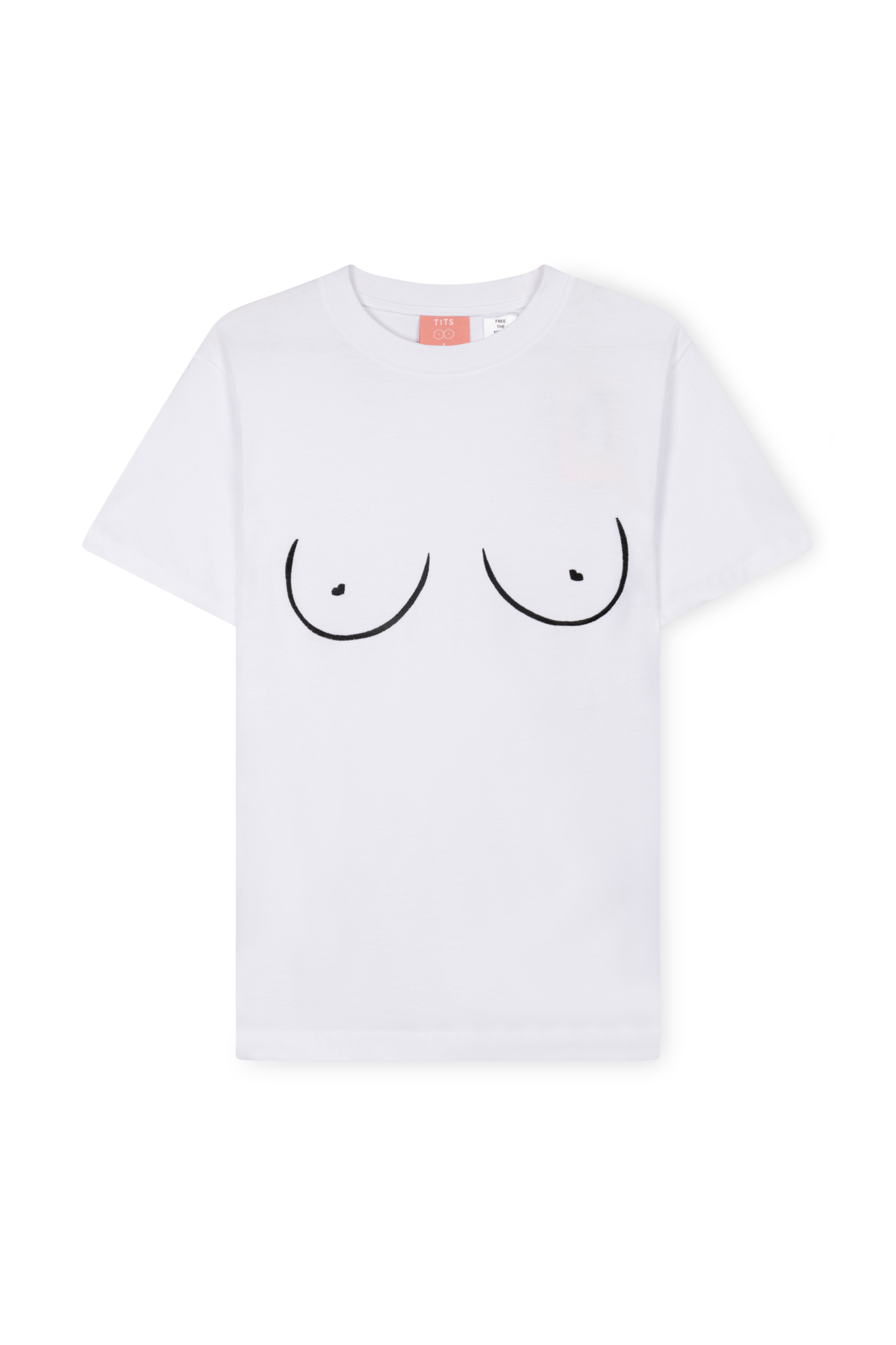 Tits Shirt in White/Black by T.I.T.S.