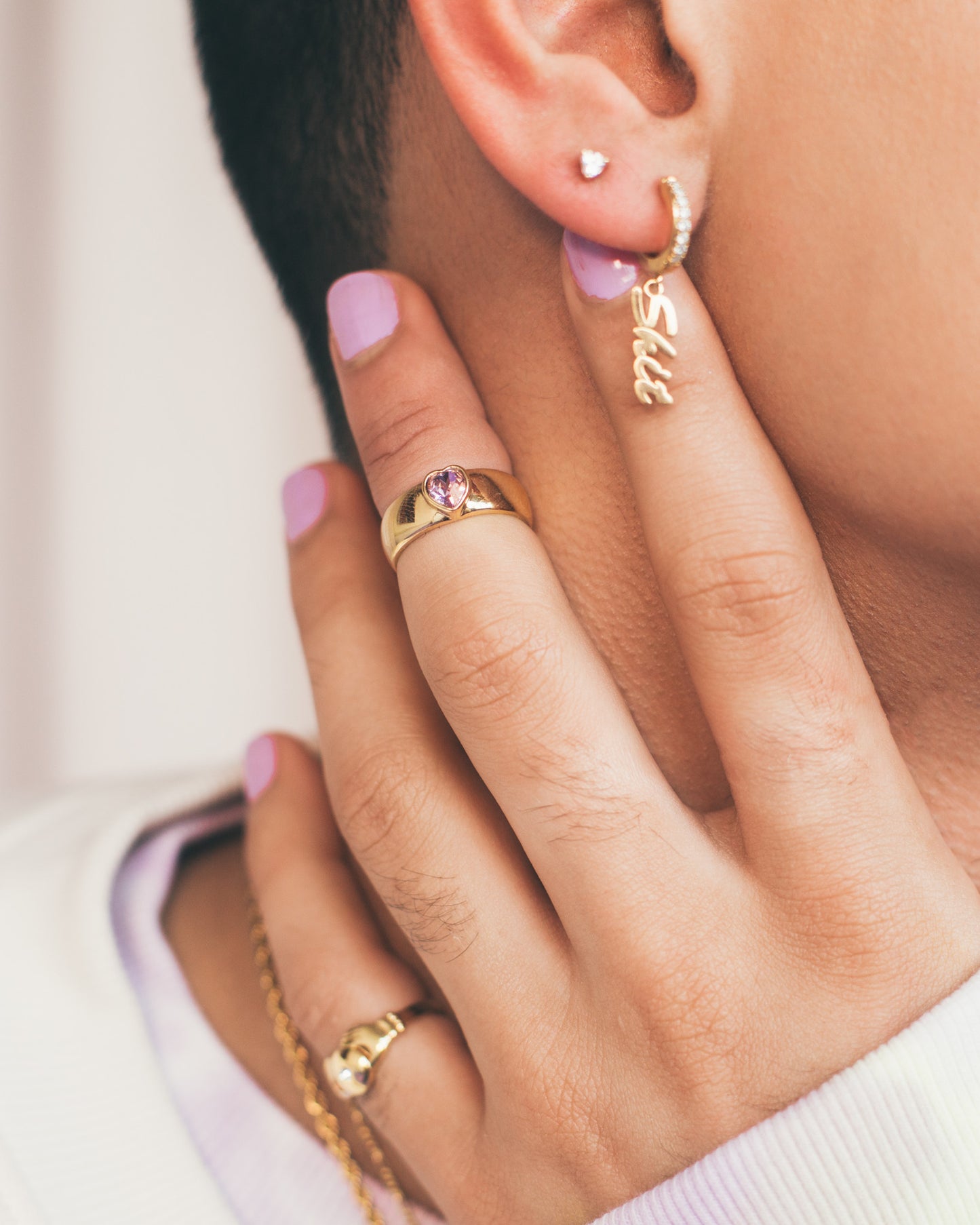 SHIT CRYSTAL EARRING by T.I.T.S.