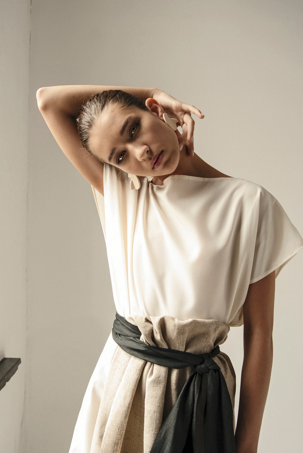 Motanka raw linen dress by KM by Lange