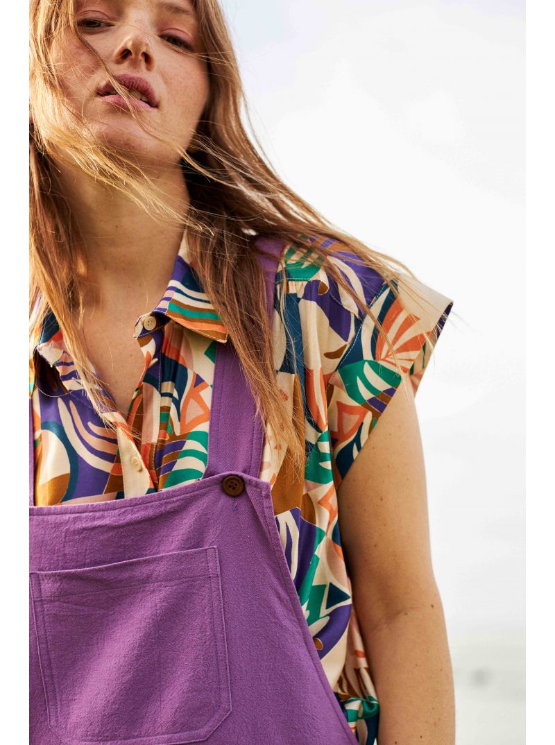 Pralin Blouse - Print Fragomen by Ekyog