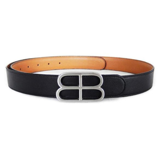 Vegan Black and Gold Reversible Belt by Blanlac