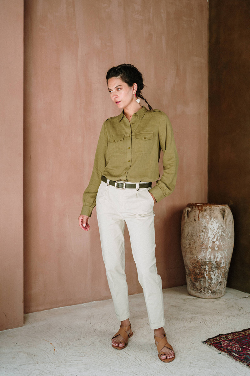 Malati Blouse Olive by J-Label