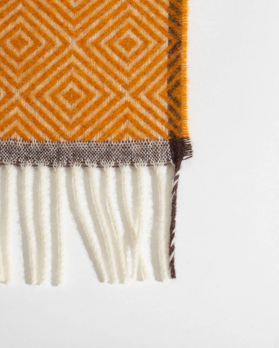 Wool Throw Blanket Venezia - Yellow by MoST