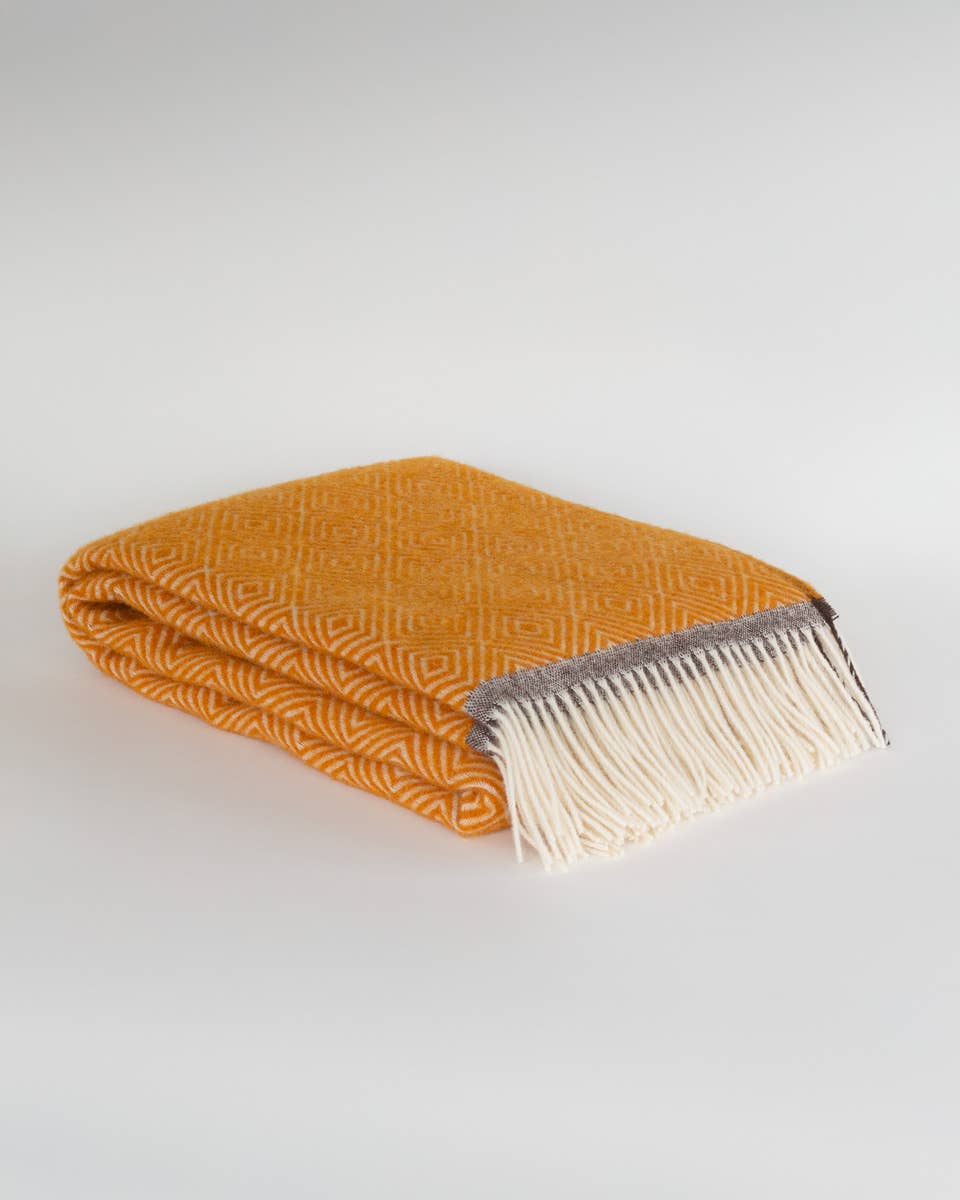 Wool Throw Blanket Venezia - Yellow by MoST