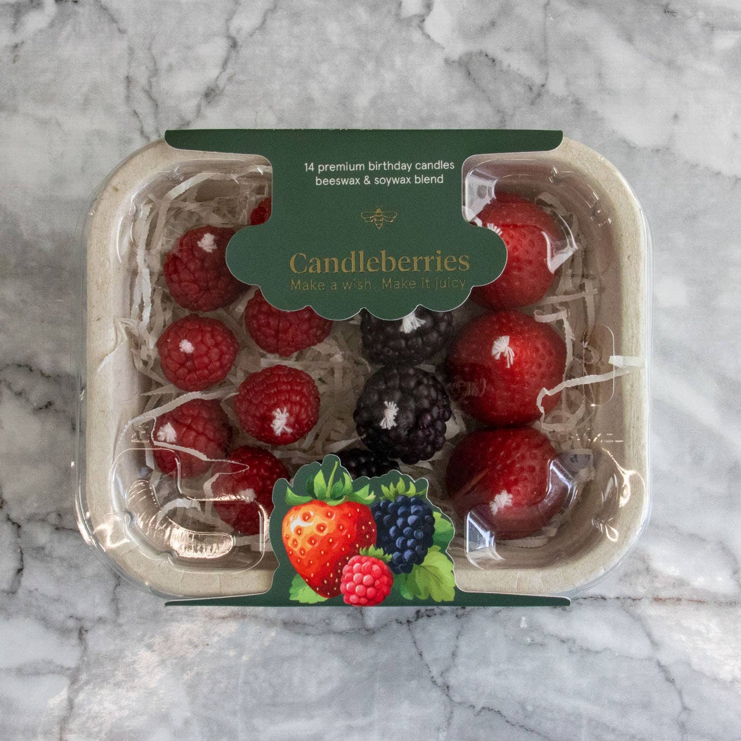 Candleberries – Berry-Shaped Birthday Candles (Set of 14) by Botanopia
