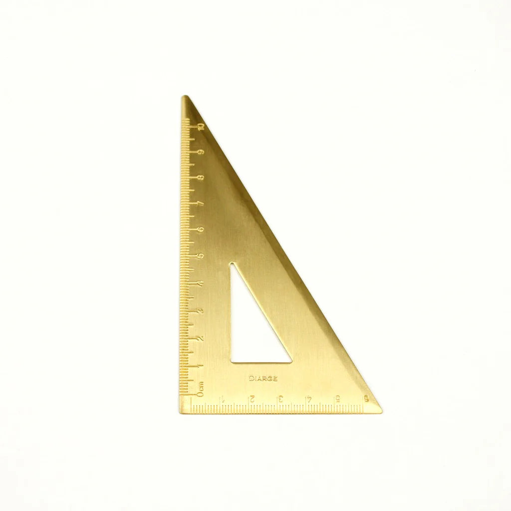 Brass Triangle Ruler - Diarge