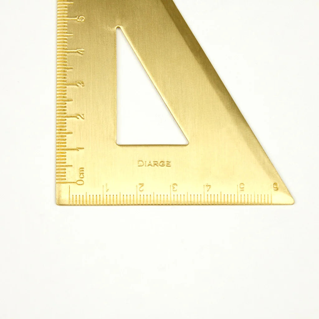 Brass Triangle Ruler - Diarge