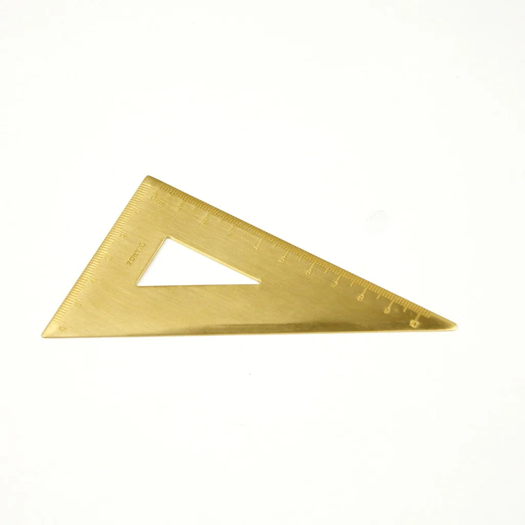 Brass Triangle Ruler - Diarge