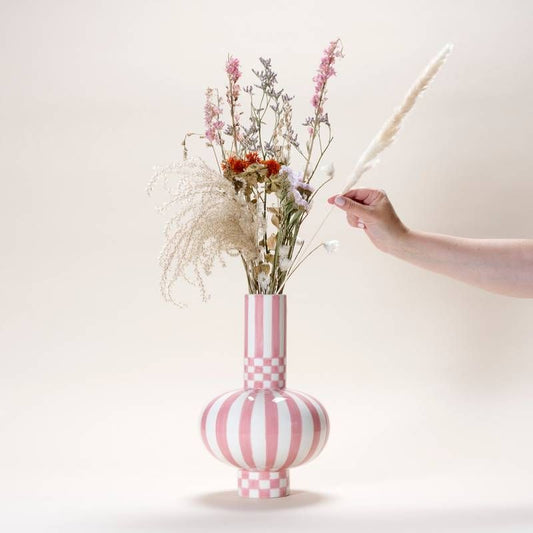 Gabriel Vase - Square and Stripes by Que Rico