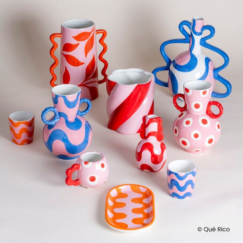 Rosalia Vase - Dancing Dots by Que Rico