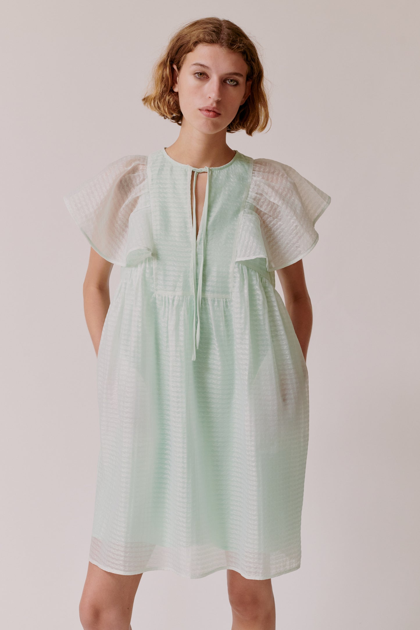 Calla Short Dress - Creme de Mint by Hofmann Copenhagen