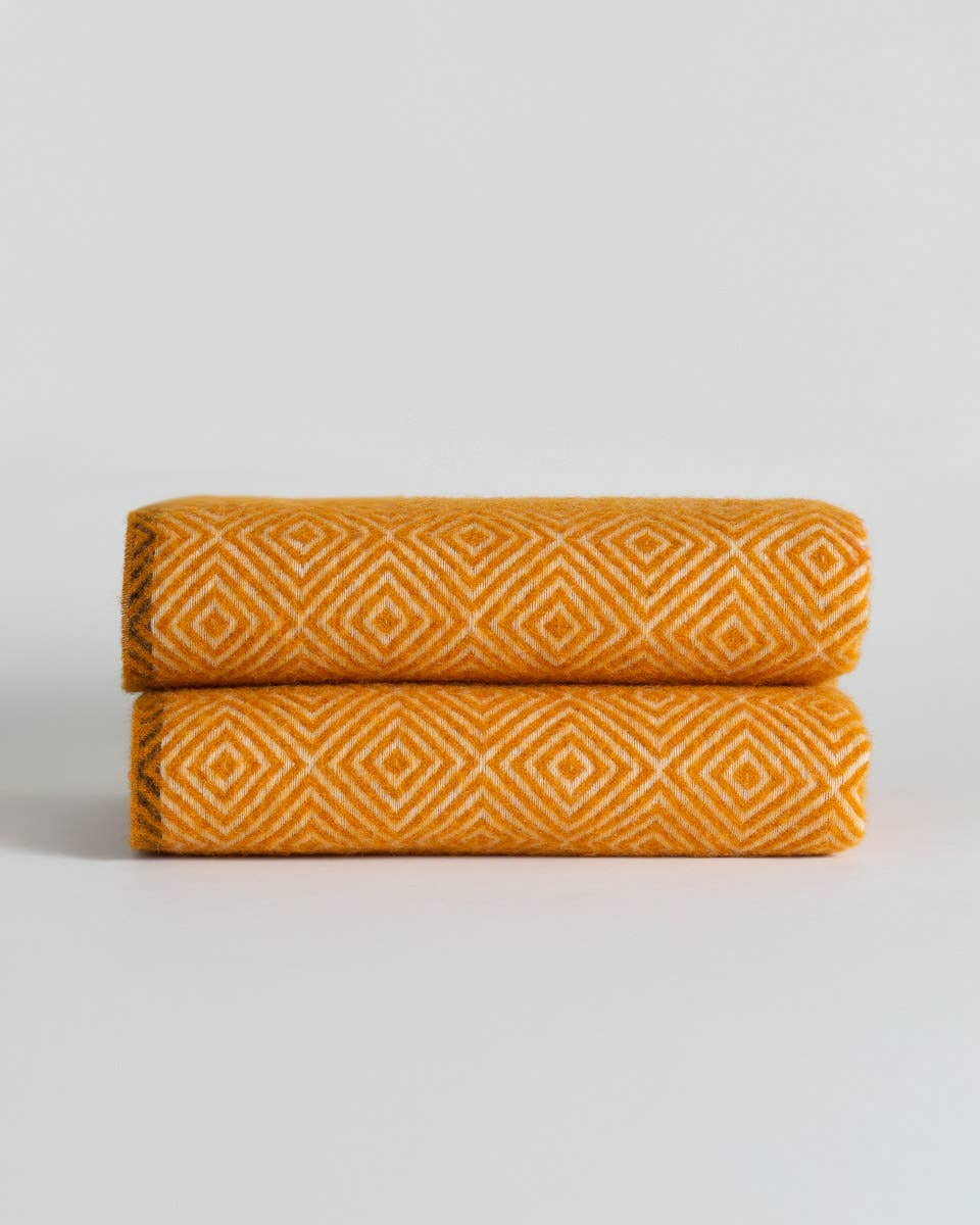 Wool Throw Blanket Venezia - Yellow by MoST