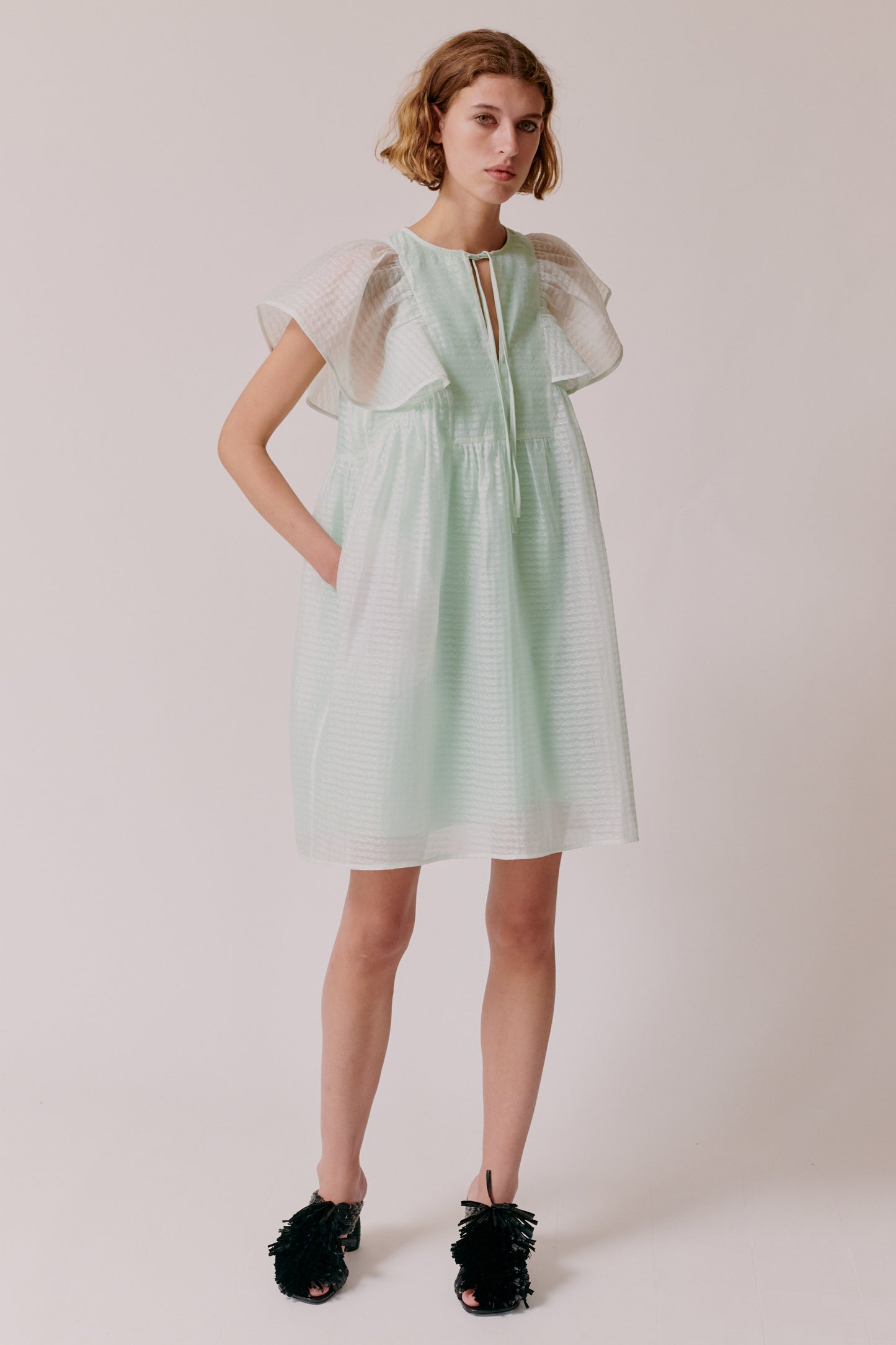 Calla Short Dress - Creme de Mint by Hofmann Copenhagen