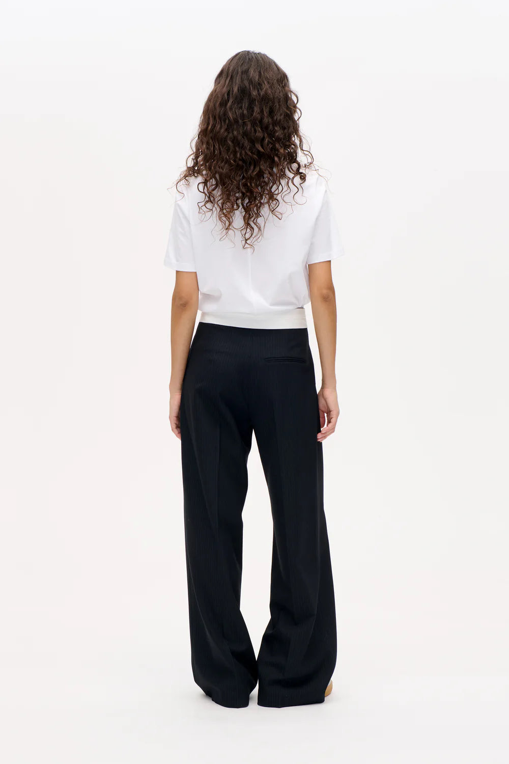 Neyat Trousers - Blackish Pinstripe by Baum und Pferdgarten