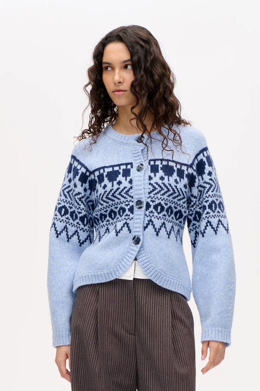 Colin Cardigan - Blue Fair Isle by Baum und Pferdgarten