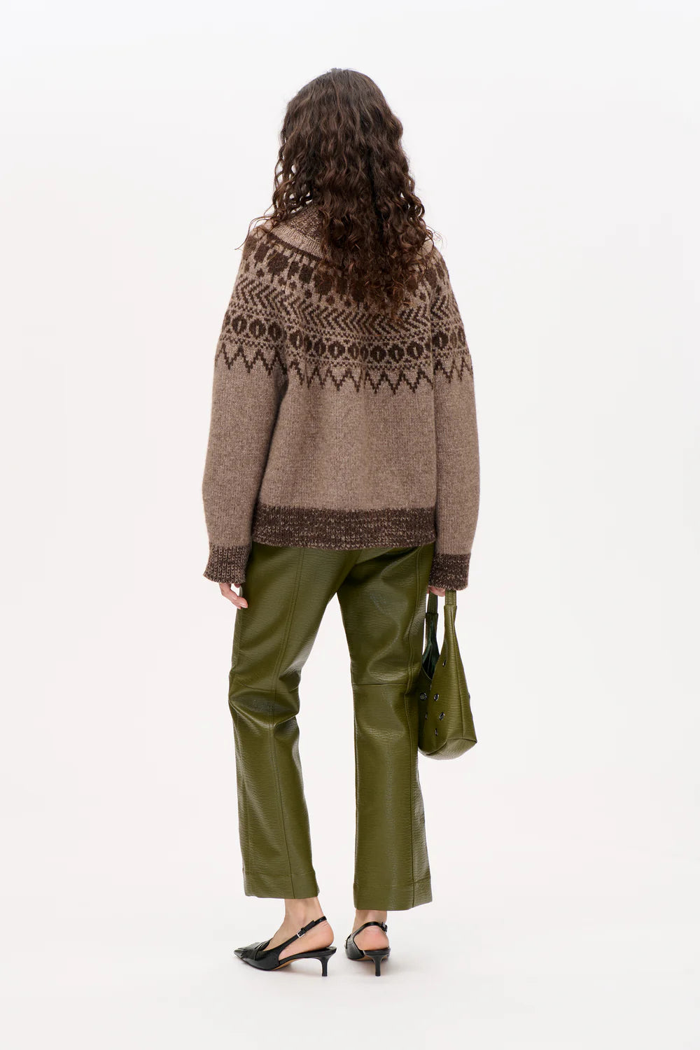 Ciana Sweater - Brown Fair Isle by Baum und Pferdgarten