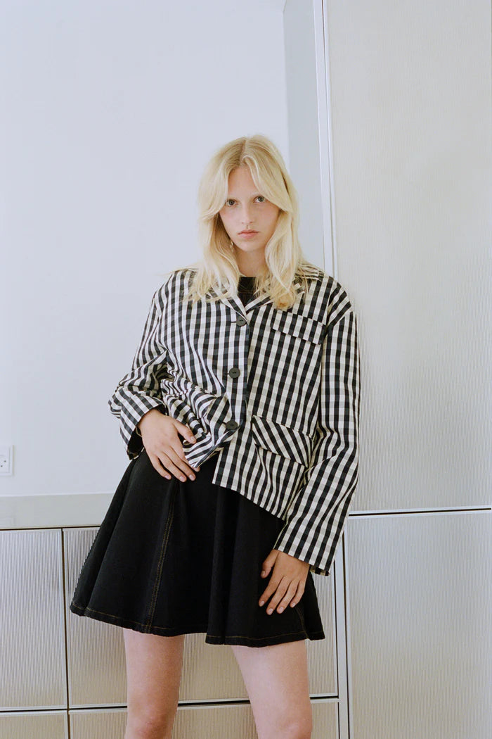 Bani Jacket - Navy Creme Check by Baum und Pferdgarten