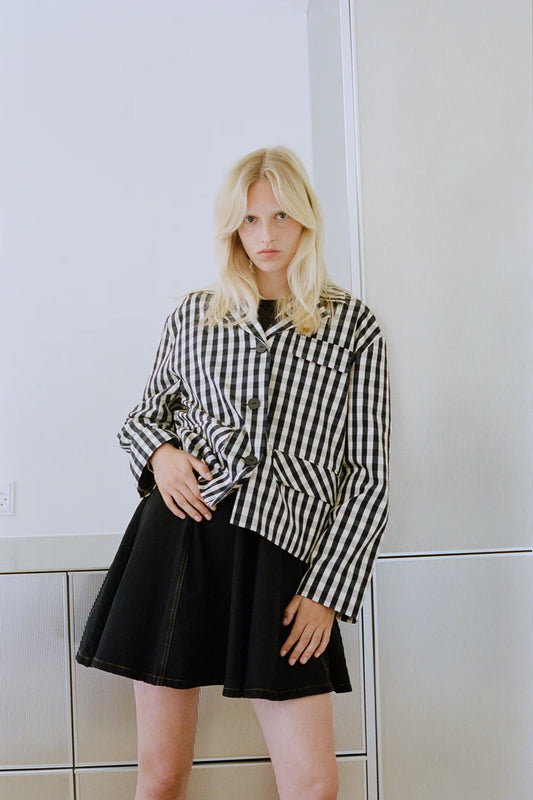 Bani Jacket - Navy Creme Check by Baum und Pferdgarten