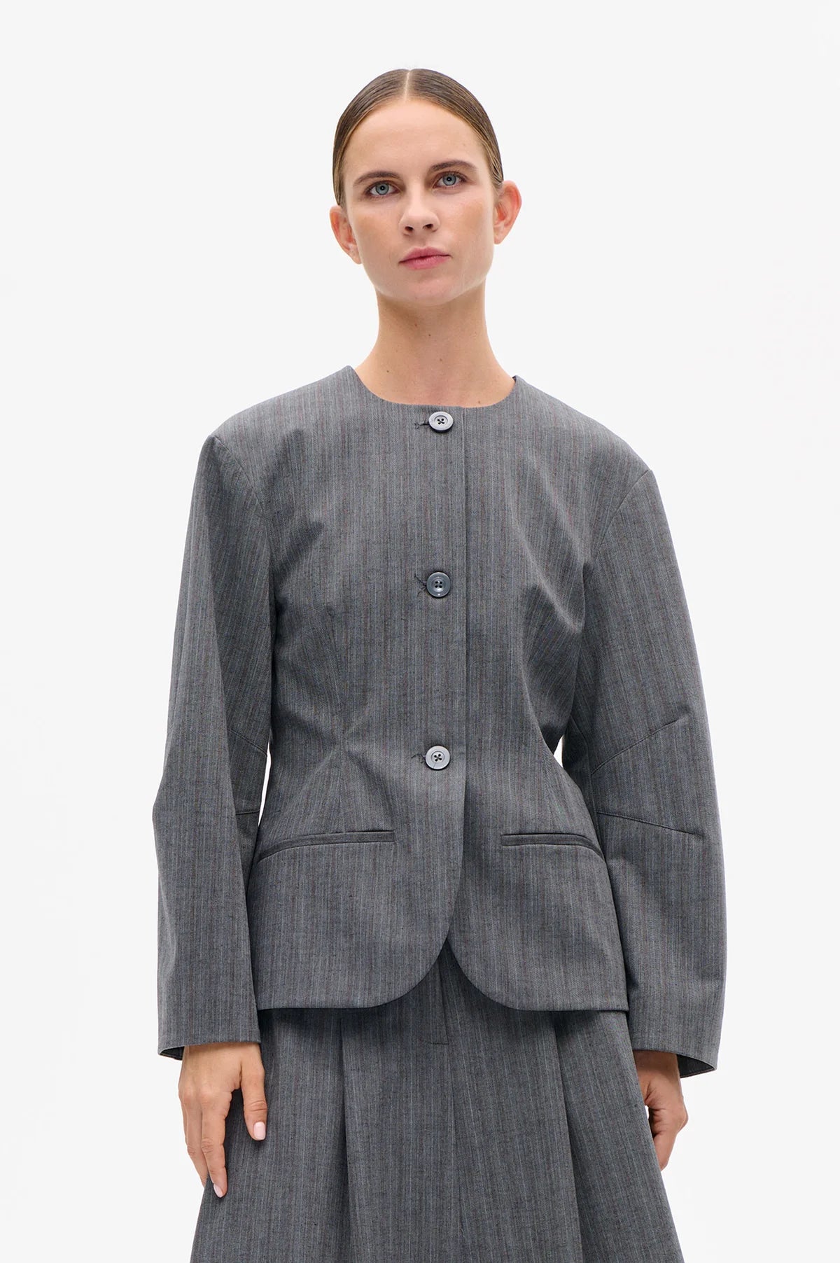 Botilda Blazer- Grey Stripe by Baum und Pferdgarten
