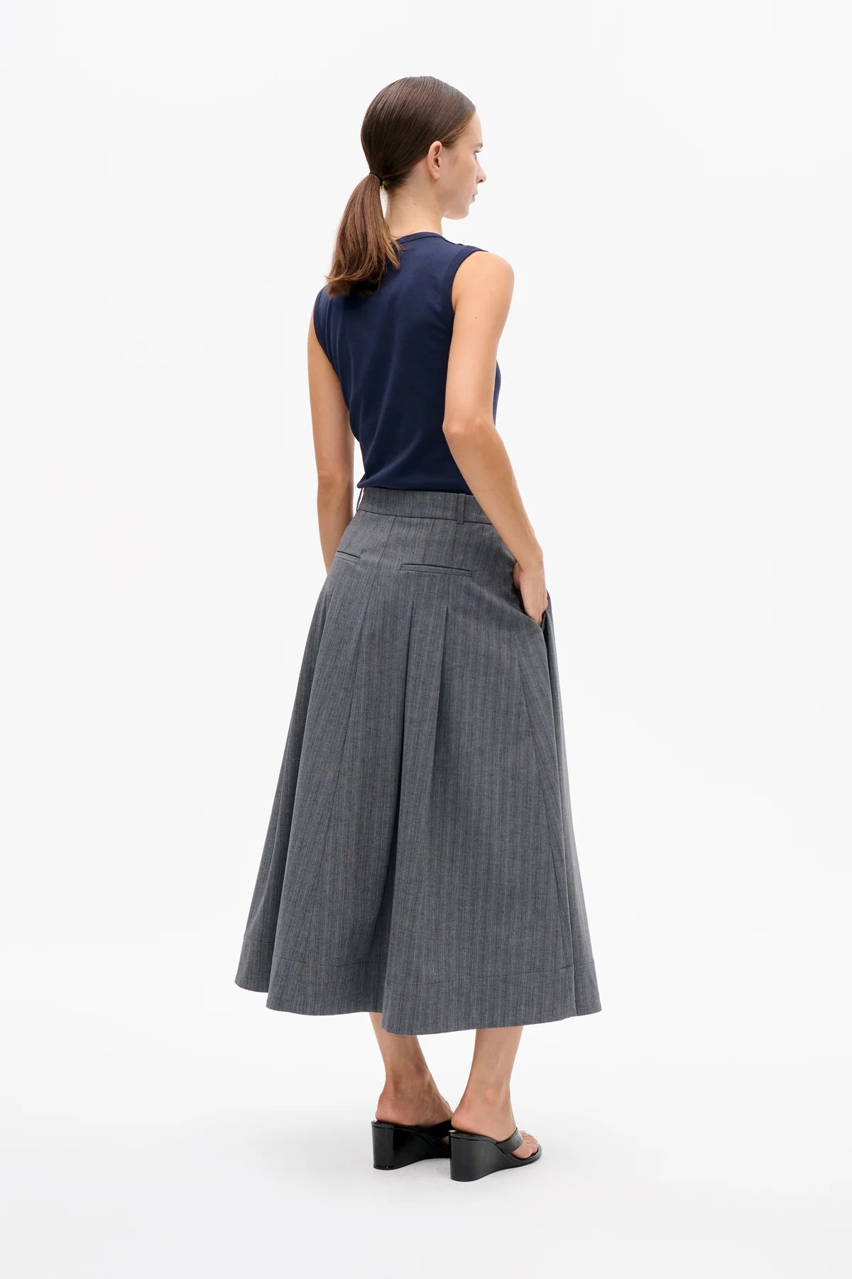 Sabrinna Skirt - Grey Stripes by Baum und Pferdgarten