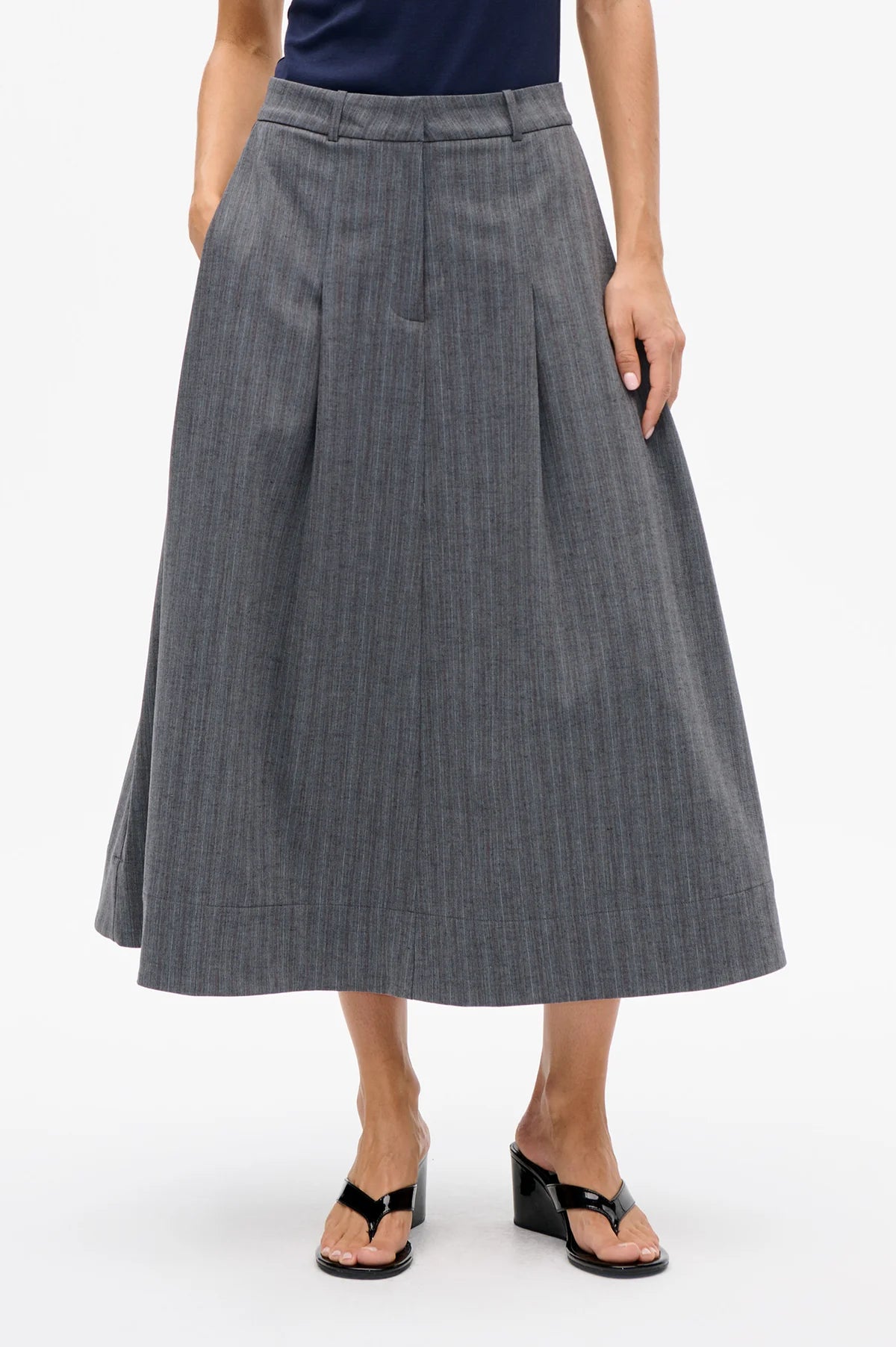 Sabrinna Skirt - Grey Stripes by Baum und Pferdgarten