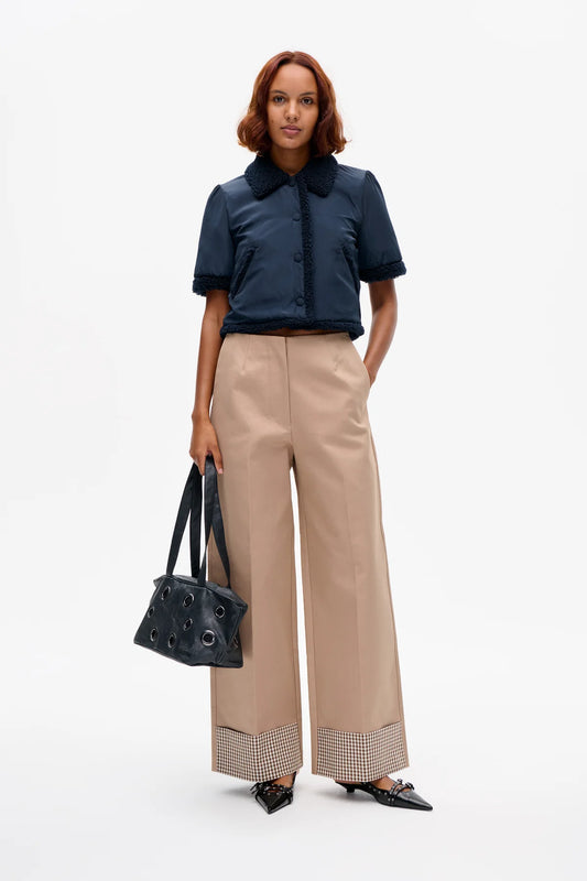 Narin Trousers - Portabella Camel Check by Baum und Pferdgarten