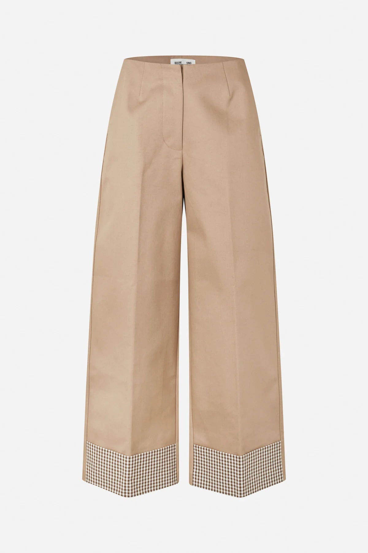 Narin Trousers - Portabella Camel Check by Baum und Pferdgarten