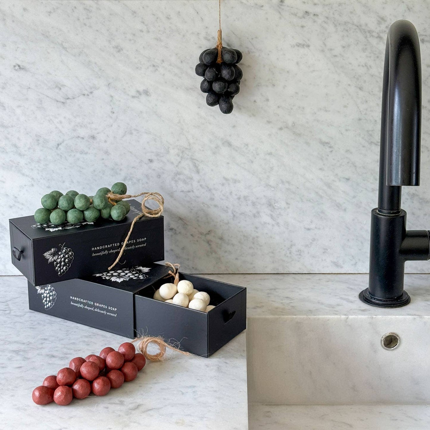 Handcrafted Grapes Soap - 100% Olive Oil: Wine by Botanopia