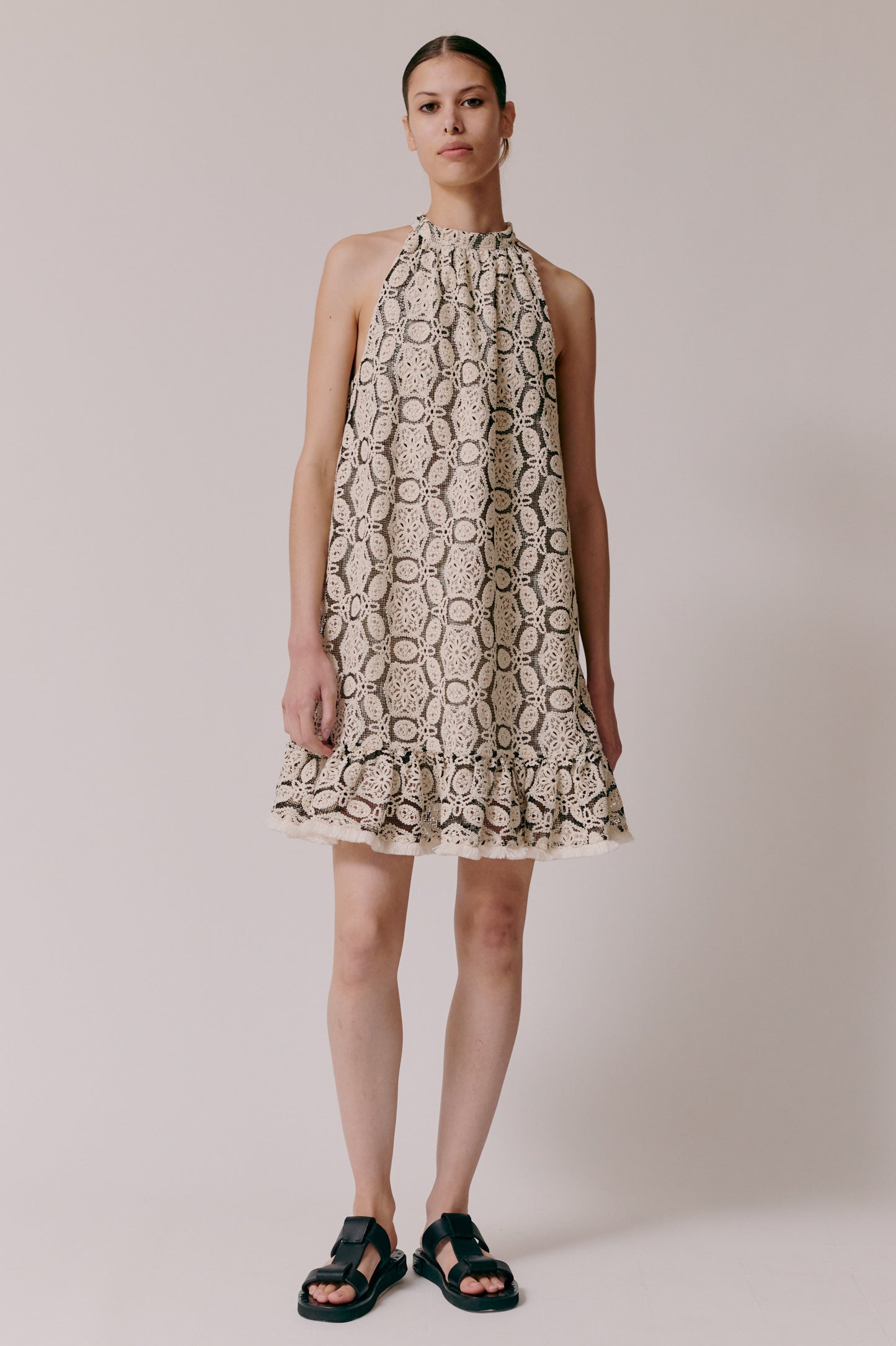 Emilie Dress - Creme Embroidered by Hofmann Copenhagen